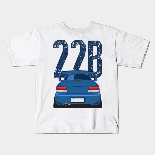 Subaru Car 22B Kids T-Shirt by mufflebox